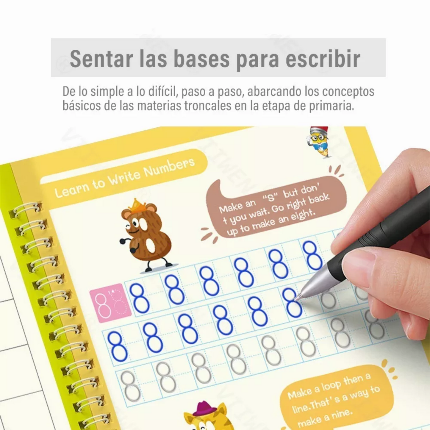 🧒 Set Cuaderno Magic Caligrafía Montessori
