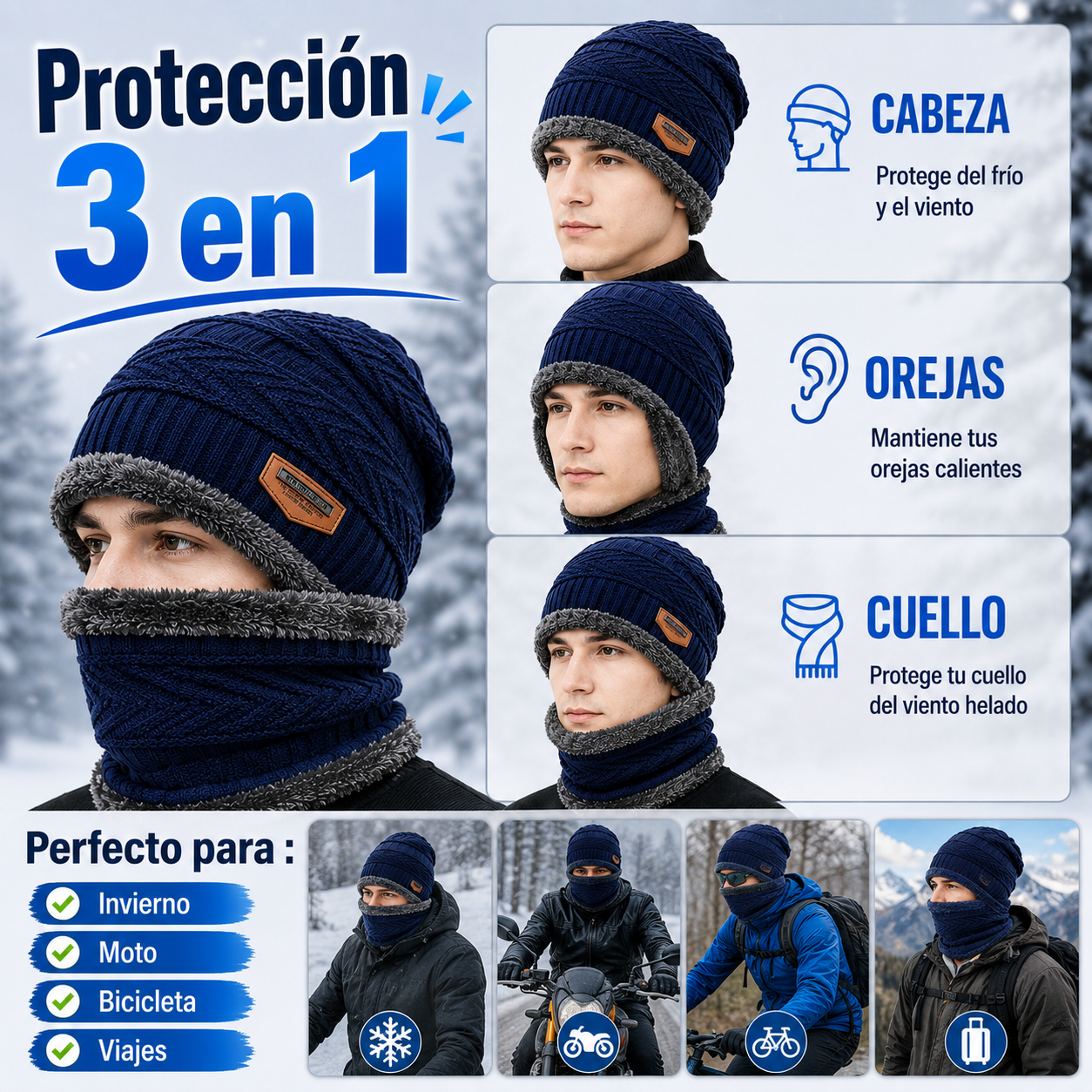 G - GORRO CON BUFANDA
