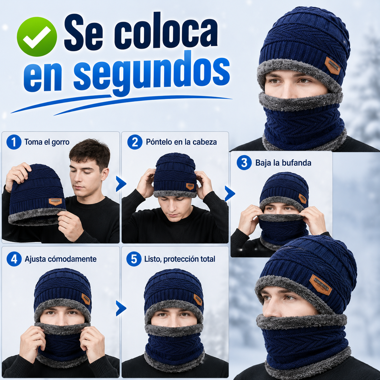 G - GORRO CON BUFANDA