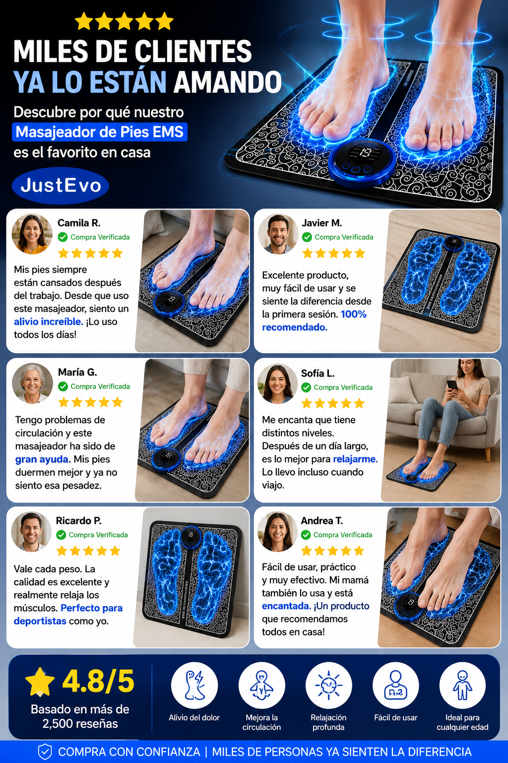 🎁 Masajeador electrico para pies